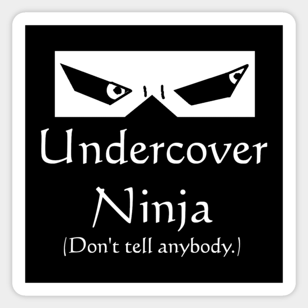 Undercover Ninja Sticker by Nomad Designs